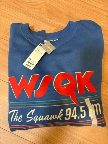 [레어] GU 기묘한 이야기 WSQK 헤비웨이트 맨투맨 3XL