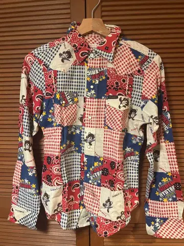 HYSTERIC GLAMOUR 패치워크 셔츠