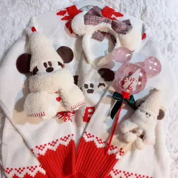 미키 미니 머리띠 봉제 인형 세트