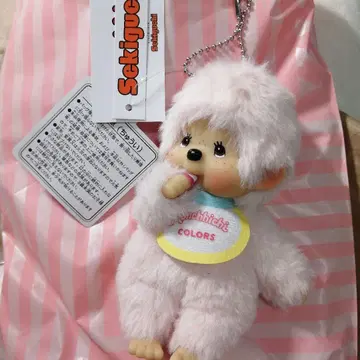 몽치치 키체인 컬러즈 핑크 마스코트 봉제 인형