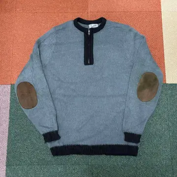 60's 하프 지퍼 모헤어 스웨터