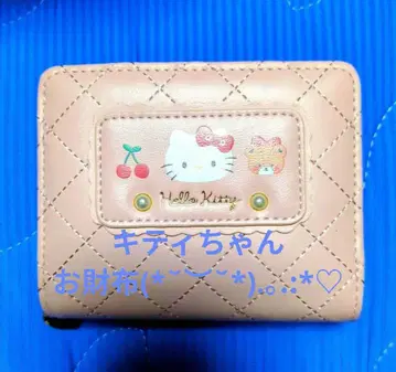 헬로키티 사쿠라 핑크 접이식 지갑 부속품 포함