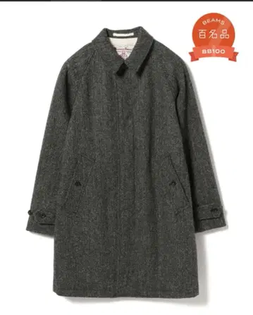 빔즈 해리스 트위드 발라클라바 코트