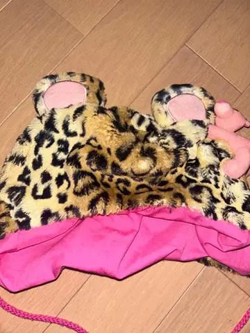 USJ 핑크 팬서 레오파드 무늬 팬캡