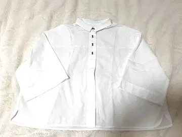 컨디션 최상 yori 요리 화이트 리본 버튼 블라우스