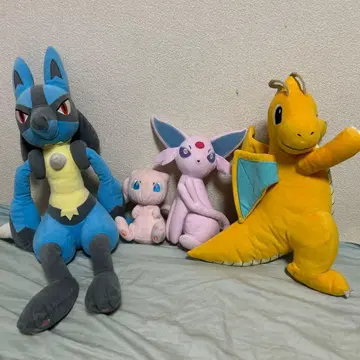 루카리오 뮤우 망나뇽 초롱이 봉제 인형 세트