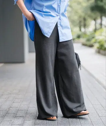 Spick & Span 맨투맨 루즈 팬츠