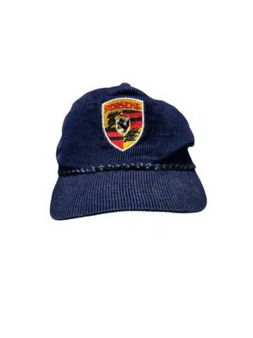 Porsche 네이비 코듀로이 트래커 캡