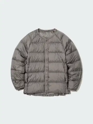 XL 사이즈 유니클로 경량 다운 자켓 그레이