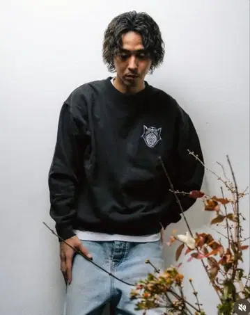 츠바키 무도관 Camellia 맨투맨 L 사이즈