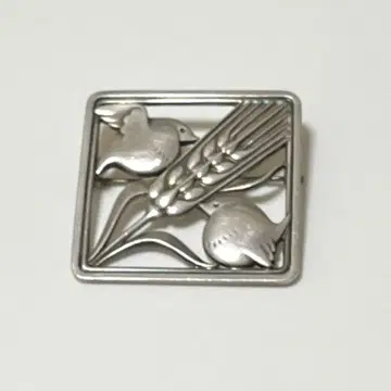 조지 젠슨 브로치 작은 새와 보리 새