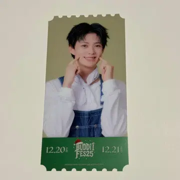 BUDDiiS FUMINORI 클리어 픽처 티켓