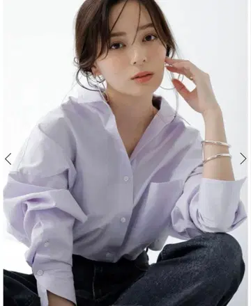 anuans 스탠다드 셔츠 라벤더