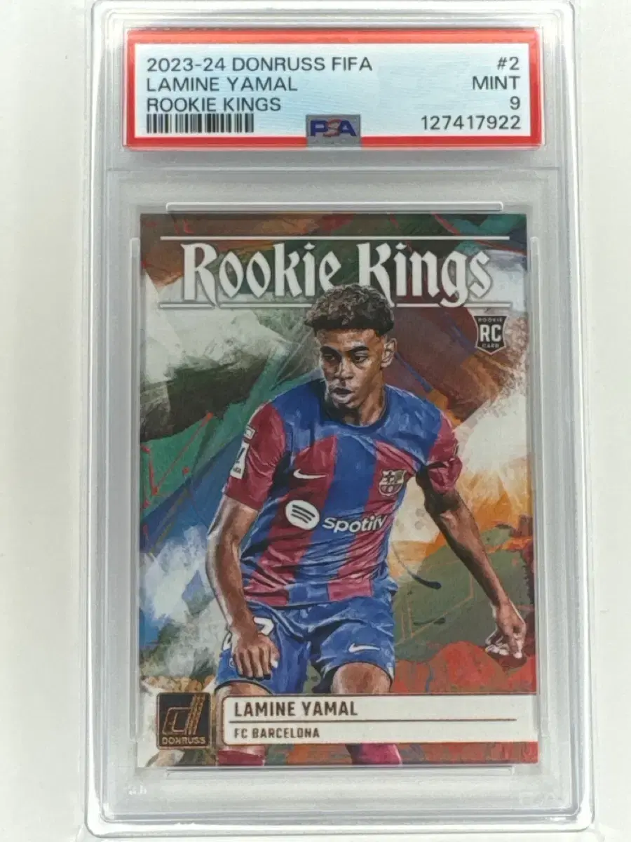 Donruss 라민 야말 루키 카드 PSA9