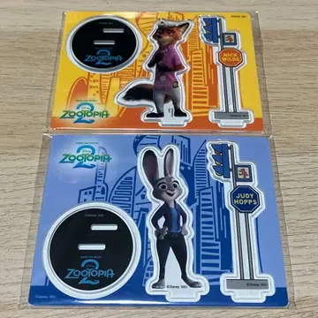 주토피아2 제일복권 아크릴 스탠드 2점 주디 닉