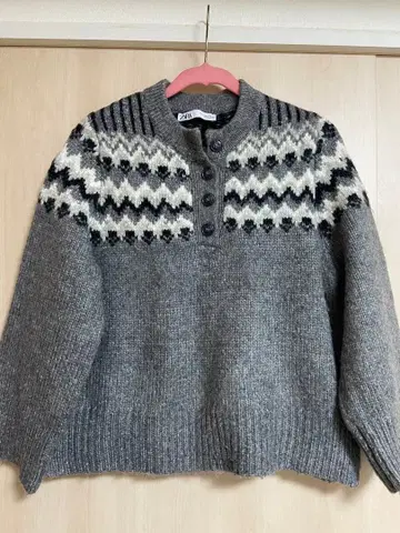 ZARA 노르딕 무늬 스웨터 S 사이즈