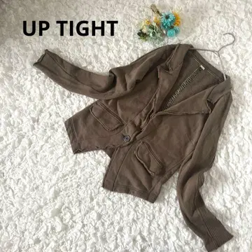 업타이트 테일러드 자켓 맨투맨 여성용 코튼 카키