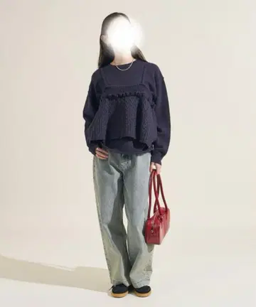 [세트 아이템] 케이블 뷔스티에 니트 세트