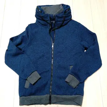 트랩 유 후드 부착 파랑 점퍼 M