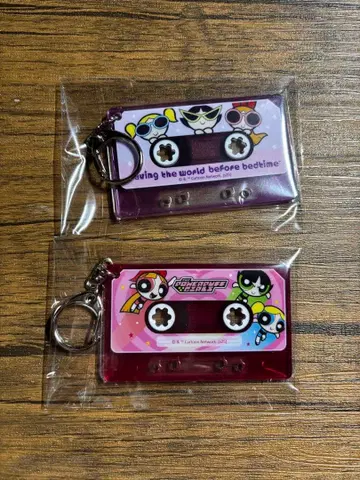 파워퍼프걸 카세트 테이프형 키링
