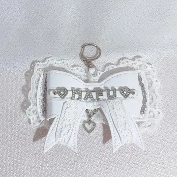 PNCA 네임택 리본 화이트 마후마후