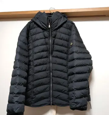 블랙 다운 자켓 남성용 L 사이즈 후드 부착 미사용 새상품
