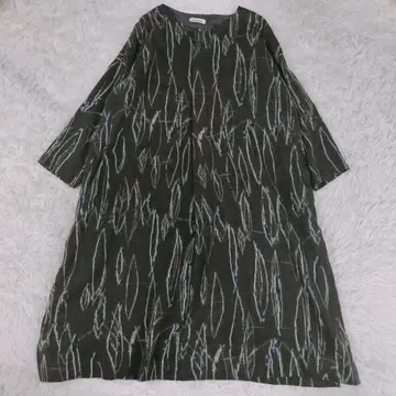 Plantation 플랜테이션 울 원피스 M 올 패턴 롱