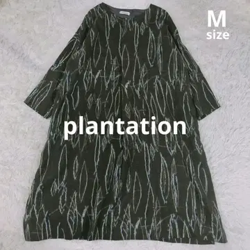 Plantation 플랜테이션 울 원피스 M 올 패턴 롱