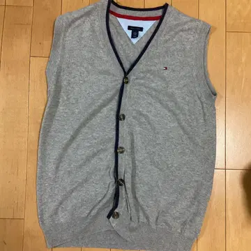 새상품급 TOMMY HILFIGER 타미힐피거 베스트 가디건 XL