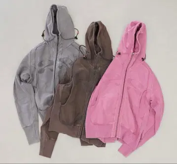 젠예/jian ye 25aw 풀 지퍼 후디 brown