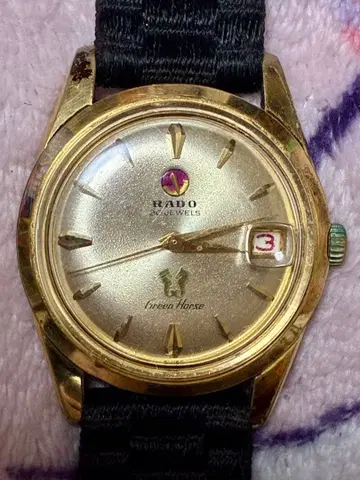 RADO Green Horse 30 JEWELS 자동 시계 골드