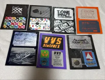 SixTONES 투어 스티커 세트