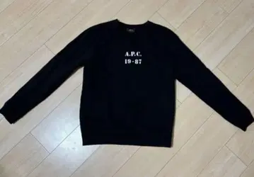 A.P.C. 블랙 긴팔 트레이닝복 맨투맨 M