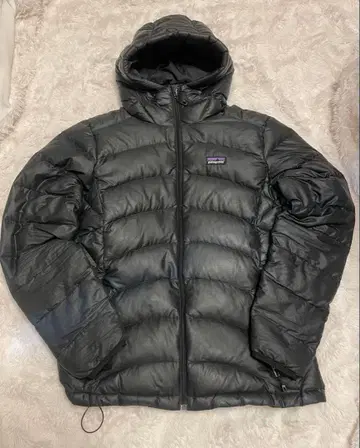 Patagonia 블랙 다운 자켓 후드 부착 M