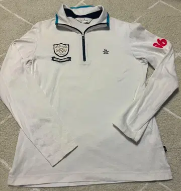 Munsingwear 긴팔 피케 셔츠 화이트