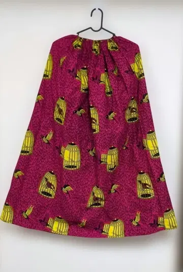 아프리칸 롱 개더 스커트 플레어 스커트 새 새장 No.394