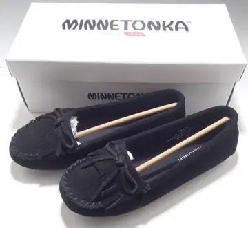 미네통카 23m 여성용 신발 모카신 블랙 69970