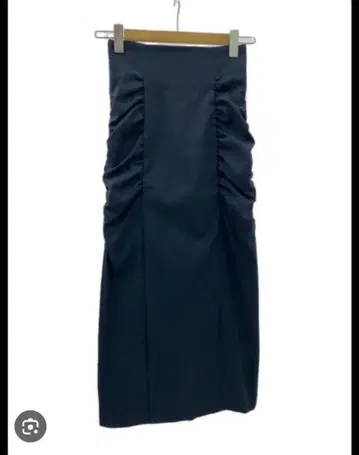 플레어 하이웨스트 개더 미들 스커트