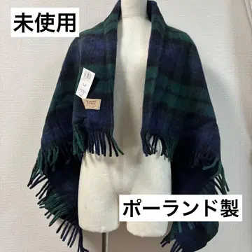 미사용 TEXTILIMPEX ANNA 블랙워치 울 담요