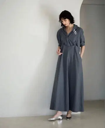 [ 새상품급 ] ebure 라이트 트로피컬 울 원피스 size.38