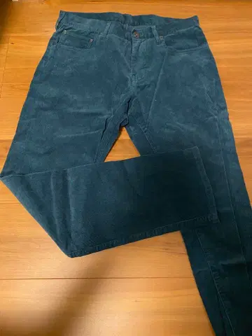 UNION STATION 다크 블루 슬림핏 팬츠 코듀로이