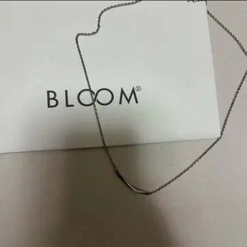 BLOOM 실버 바 목걸이