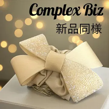 [새상품급] 컴플렉스 비즈 더블 코움 리본 스와로브스키 크리스탈