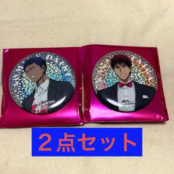 쿠로코의 농구 로손 HMV 캔뱃지 아오미네 다이키 카가미 타이가