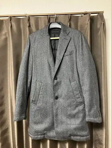 에스트네이션 그레이 다운 체스터 코트