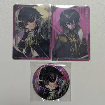 코드기어스 트리빌리지 미니 클리어 카드 캔뱃지 줄리어스 를르슈