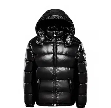 광택 다운 자켓