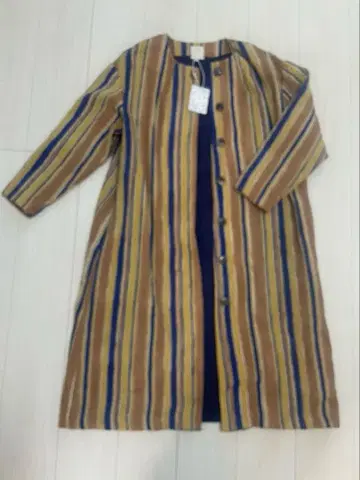 kapuwa 스트라이프 롱 코트 F 사이즈