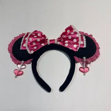 미니 마우스풍 머리띠 하트 포함