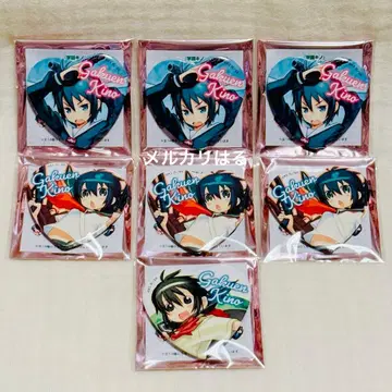 학원 키노 하트형 트레이딩 캔뱃지 세트 하트 캔뱃지